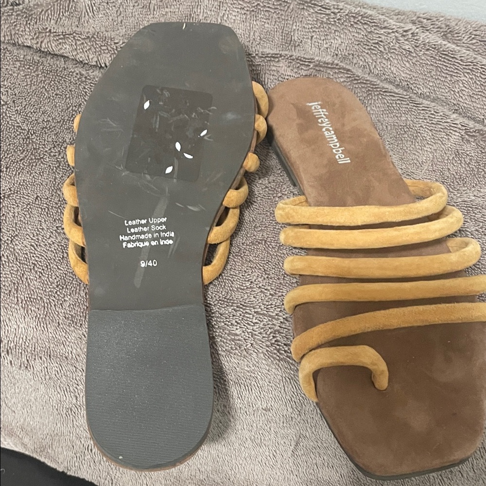 Jeffrey Campbell Women's Tan Sandals - Picture 3 of 4